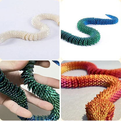 3D Printed Movable Joint Snake Fidget Toy